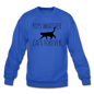 Boys Whatever, Cats Forever - Black - Crewneck Sweatshirt - royal blue