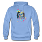 Cat Astronaut - Gildan Heavy Blend Adult Hoodie - carolina blue