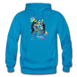 Cat Astronaut - Gildan Heavy Blend Adult Hoodie - turquoise