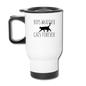 Boys Whatever, Cats Forever - Black - Travel Mug - white