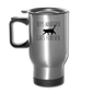 Boys Whatever, Cats Forever - Black - Travel Mug - silver