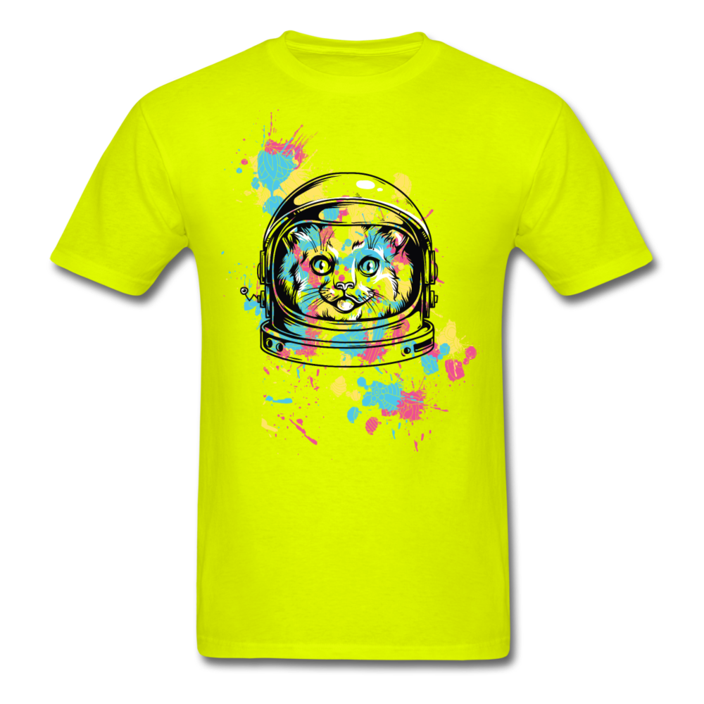 Cat Astronaut - Unisex Classic T-Shirt - safety green