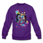 Cat Astronaut - Crewneck Sweatshirt - purple