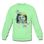 Cat Astronaut - Crewneck Sweatshirt - lime