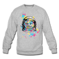 Cat Astronaut - Crewneck Sweatshirt - heather gray