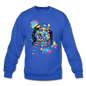 Cat Astronaut - Crewneck Sweatshirt - royal blue