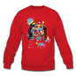 Cat Astronaut - Crewneck Sweatshirt - red