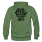 Cat - Best Friend - Black - Gildan Heavy Blend Adult Hoodie - military green