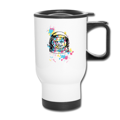 Cat Astronaut - Travel Mug - white