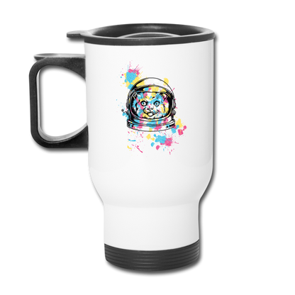 Cat Astronaut - Travel Mug - white