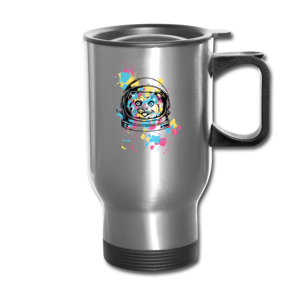 Cat Astronaut - Travel Mug - silver