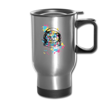 Cat Astronaut - Travel Mug - silver