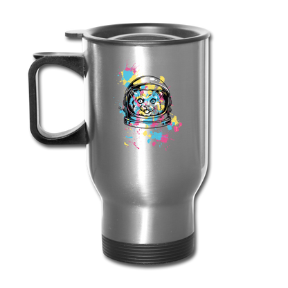 Cat Astronaut - Travel Mug - silver