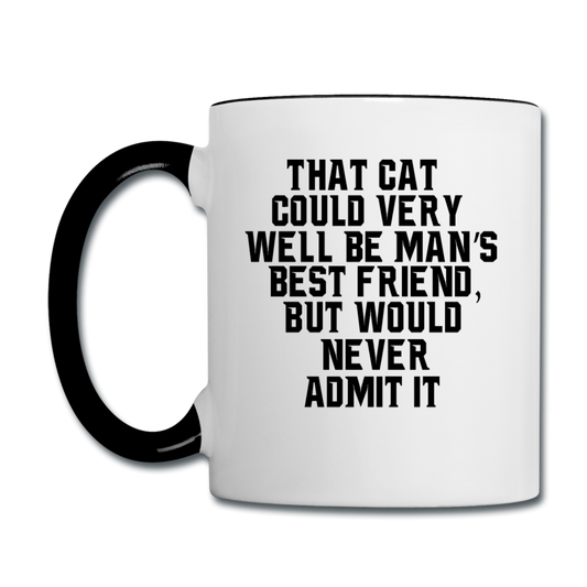 Cat - Best Friend - Black - Contrast Coffee Mug - white/black