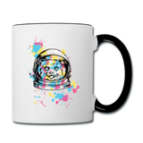 Cat Astronaut - Contrast Coffee Mug - white/black