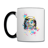 Cat Astronaut - Contrast Coffee Mug - white/black