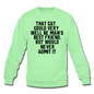 Cat - Best Friend - Black - Crewneck Sweatshirt - lime