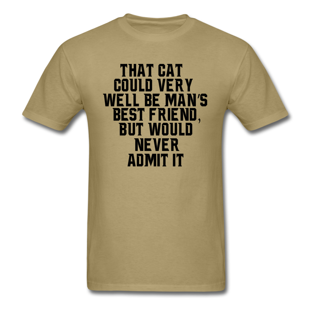 Cat - Best Friend - Black - Unisex Classic T-Shirt - khaki