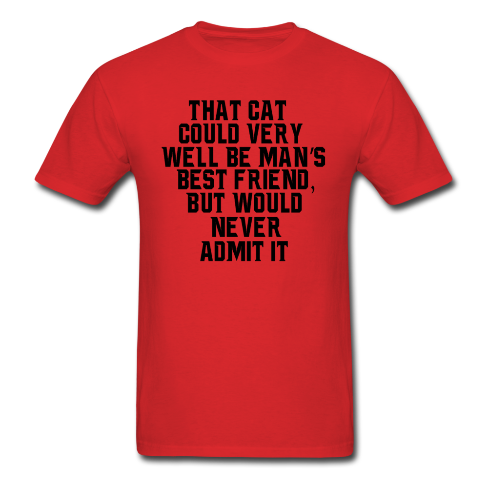 Cat - Best Friend - Black - Unisex Classic T-Shirt - red