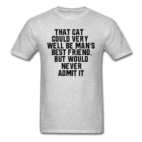 Cat - Best Friend - Black - Unisex Classic T-Shirt - heather gray