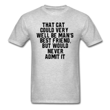 Cat - Best Friend - Black - Unisex Classic T-Shirt - heather gray