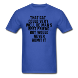 Cat - Best Friend - Black - Unisex Classic T-Shirt - royal blue