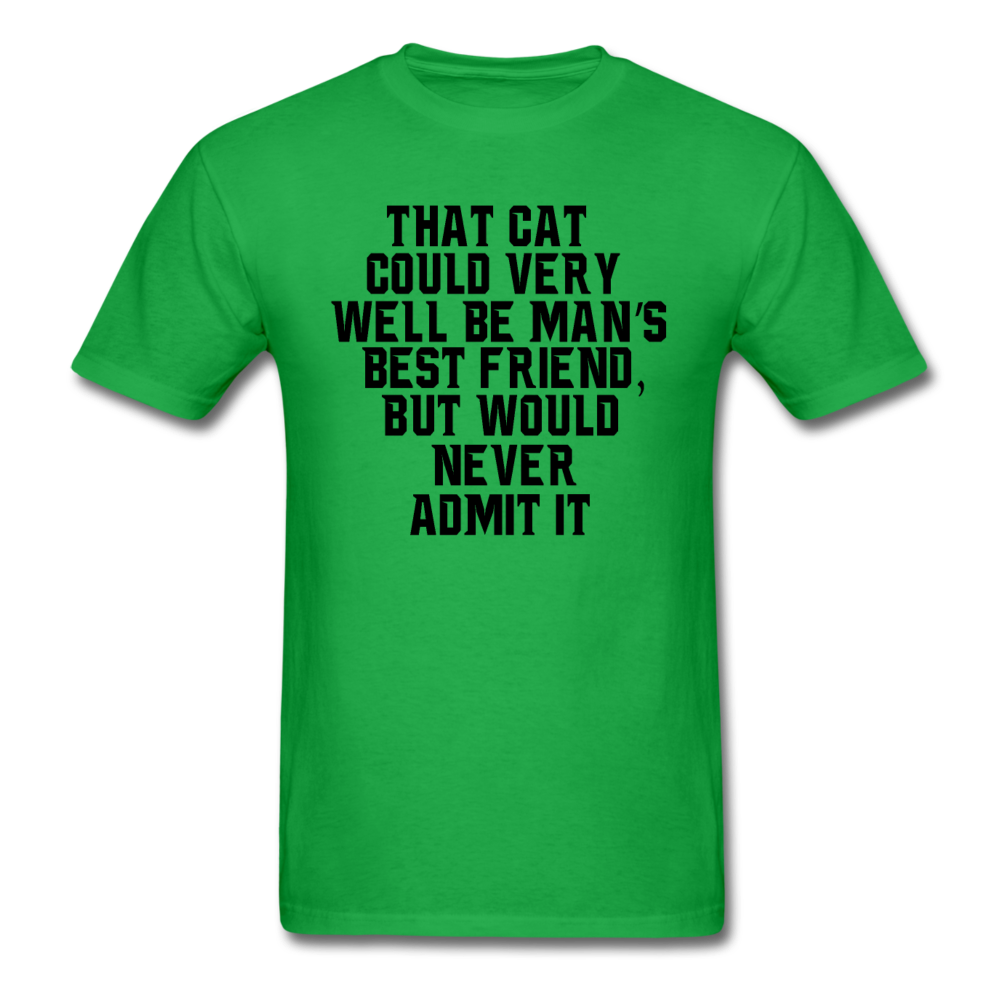 Cat - Best Friend - Black - Unisex Classic T-Shirt - bright green