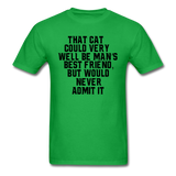 Cat - Best Friend - Black - Unisex Classic T-Shirt - bright green