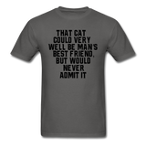 Cat - Best Friend - Black - Unisex Classic T-Shirt - charcoal
