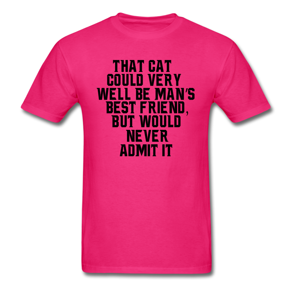 Cat - Best Friend - Black - Unisex Classic T-Shirt - fuchsia