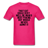 Cat - Best Friend - Black - Unisex Classic T-Shirt - fuchsia