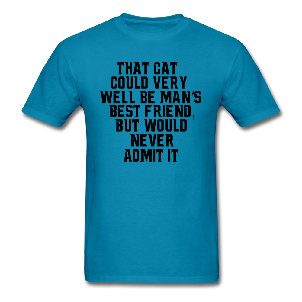 Cat - Best Friend - Black - Unisex Classic T-Shirt - turquoise