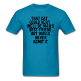 Cat - Best Friend - Black - Unisex Classic T-Shirt - turquoise