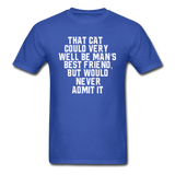 Cat - Best Friend - White - Unisex Classic T-Shirt - royal blue