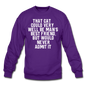 Cat - Best Friend - White - Crewneck Sweatshirt - purple