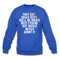 Cat - Best Friend - White - Crewneck Sweatshirt - royal blue