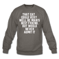 Cat - Best Friend - White - Crewneck Sweatshirt - asphalt gray