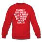 Cat - Best Friend - White - Crewneck Sweatshirt - red