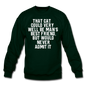 Cat - Best Friend - White - Crewneck Sweatshirt - forest green