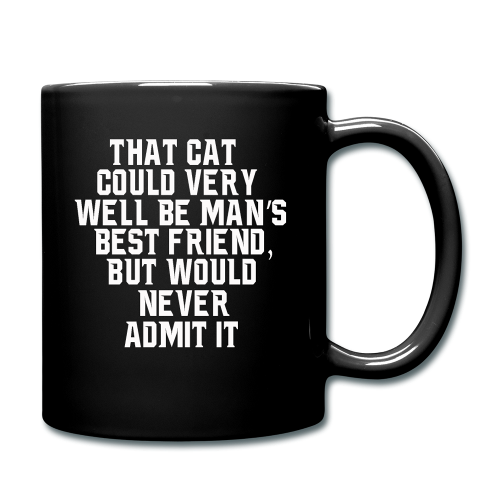 Cat - Best Friend - White - Full Color Mug - black