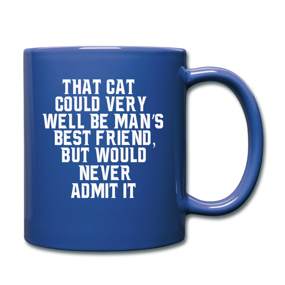 Cat - Best Friend - White - Full Color Mug - royal blue