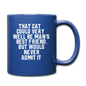 Cat - Best Friend - White - Full Color Mug - royal blue