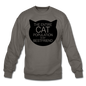 Cats - My Best Friends - Black - Crewneck Sweatshirt - asphalt gray