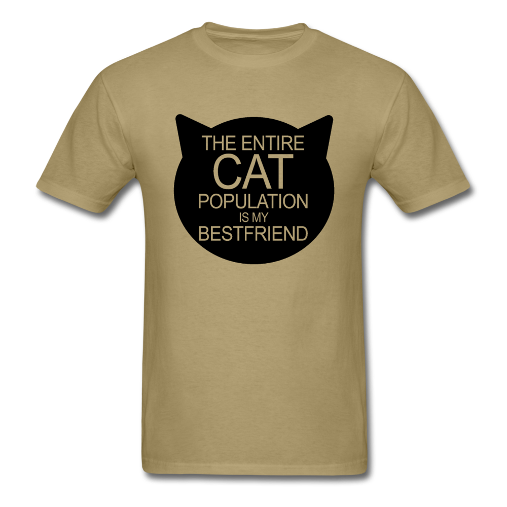 Cats - My Best Friends - Black - Unisex Classic T-Shirt - khaki