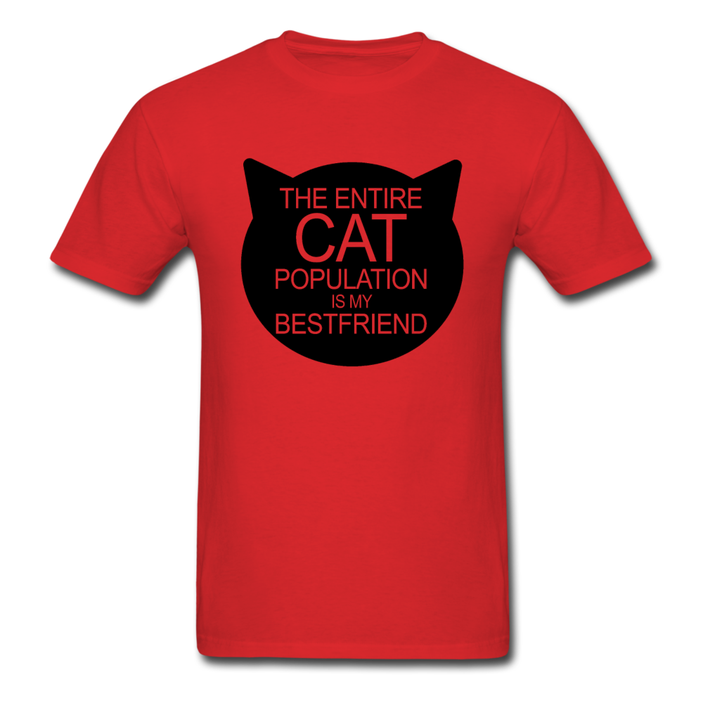 Cats - My Best Friends - Black - Unisex Classic T-Shirt - red