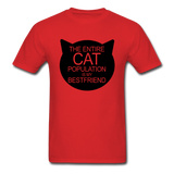 Cats - My Best Friends - Black - Unisex Classic T-Shirt - red