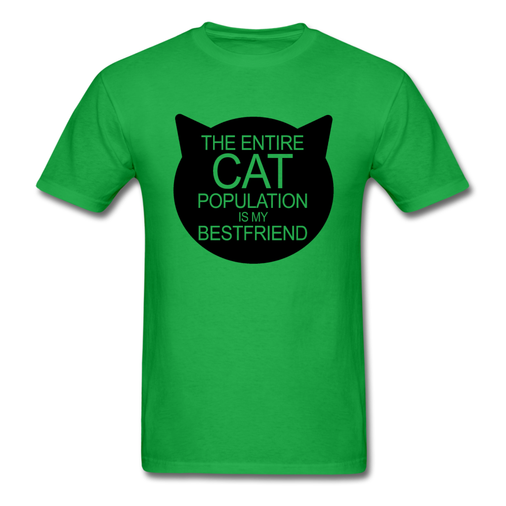 Cats - My Best Friends - Black - Unisex Classic T-Shirt - bright green