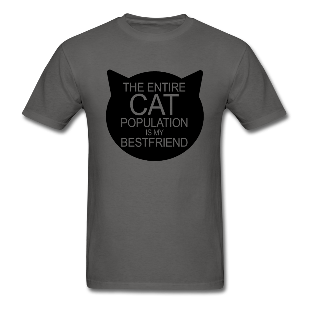 Cats - My Best Friends - Black - Unisex Classic T-Shirt - charcoal