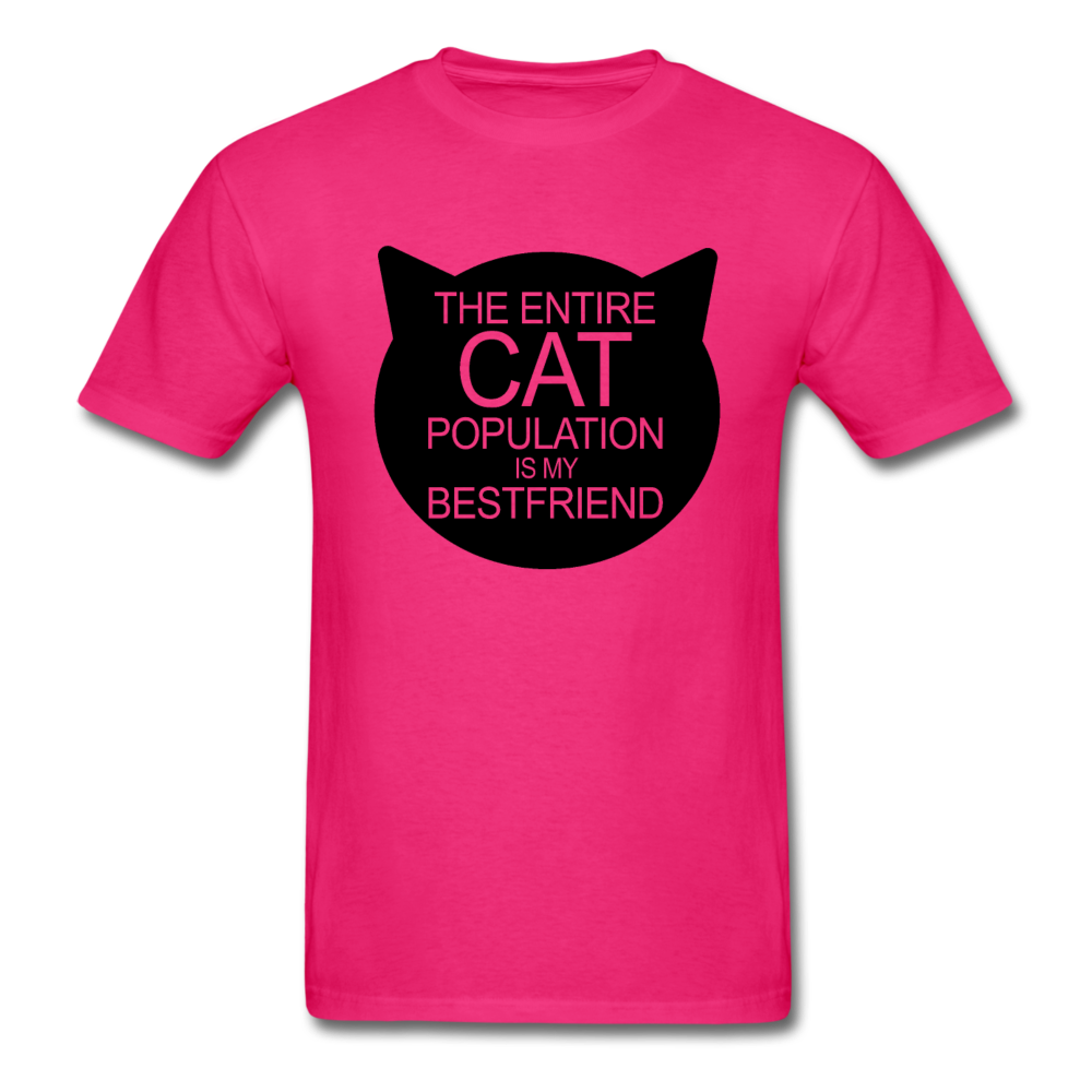 Cats - My Best Friends - Black - Unisex Classic T-Shirt - fuchsia