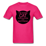 Cats - My Best Friends - Black - Unisex Classic T-Shirt - fuchsia